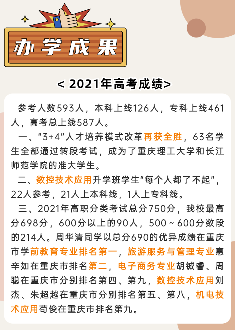 重庆市涪陵区职业教育中心2022年招生简章