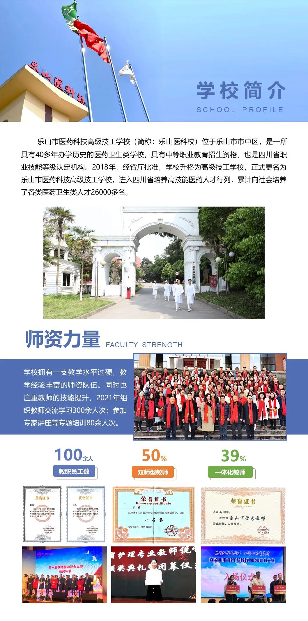 乐山市医药科技高级技工学校2022年招生简章