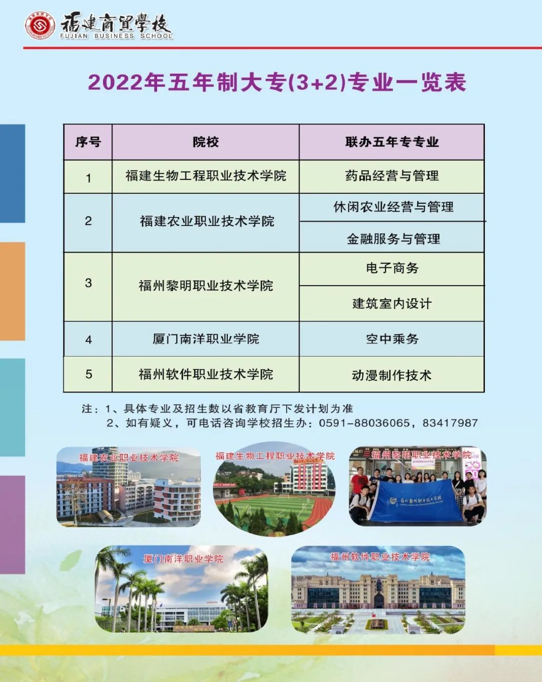 福建商贸学校2022年招生简章