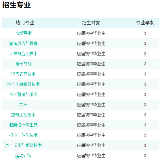 永州市综合职业中等专业学校有什么专业 ？