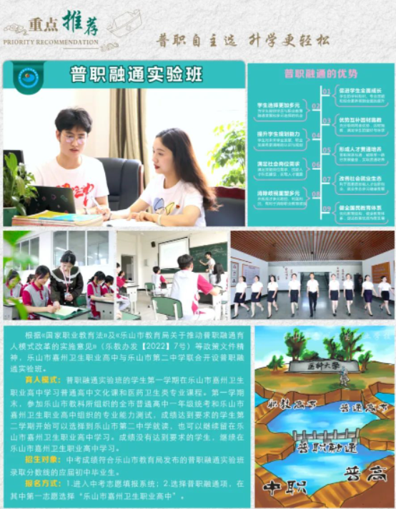 2023年乐山市嘉州卫生职业学校招生简章